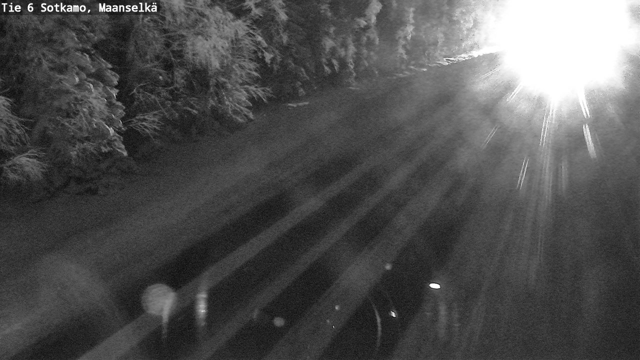 Weather Camera Image Väg 6 Sotkamo, Maanselkä, Sotkamo, Kainuu