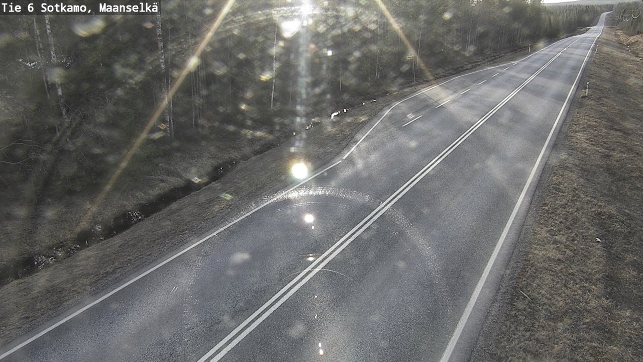 Weather Camera Image Väg 6 Sotkamo, Maanselkä, Sotkamo, Kainuu
