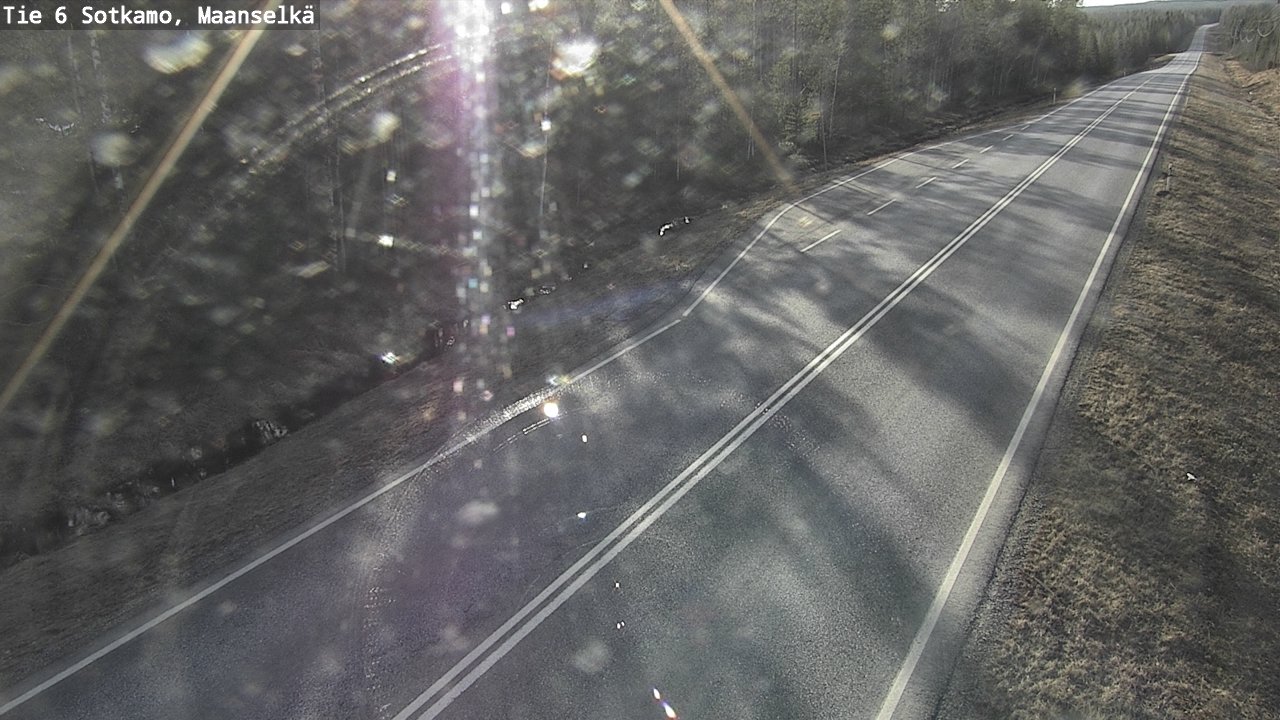 Weather Camera Image Väg 6 Sotkamo, Maanselkä, Sotkamo, Kainuu