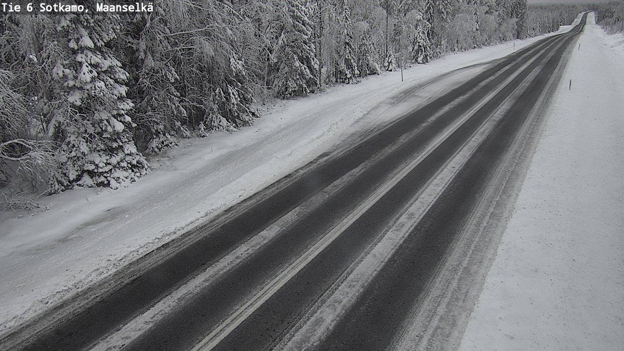 Weather Camera Image Väg 6 Sotkamo, Maanselkä, Sotkamo, Kainuu