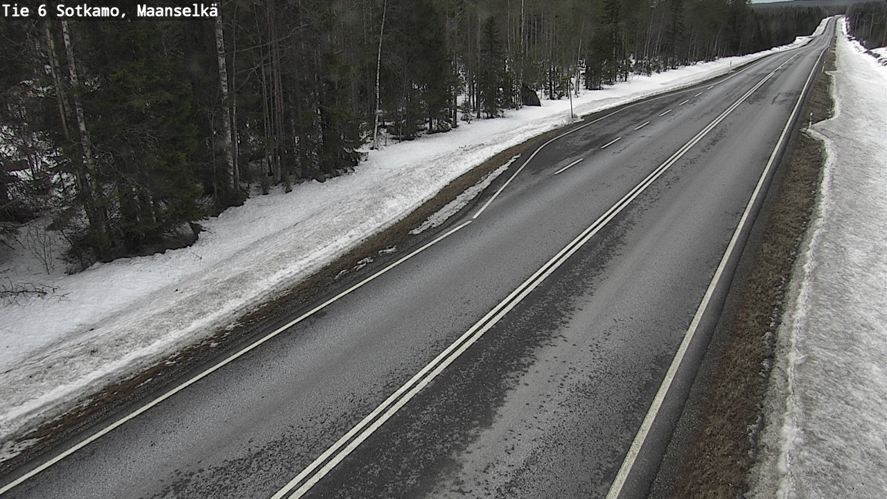 Weather Camera Image Road 6 Sotkamo, Maanselkä, Sotkamo, Kainuu