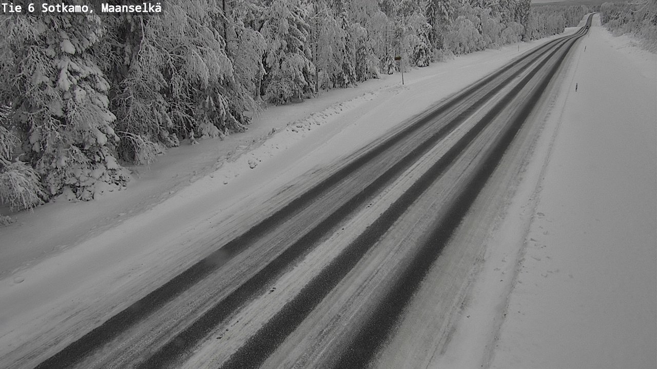 Weather Camera Image Väg 6 Sotkamo, Maanselkä, Sotkamo, Kainuu