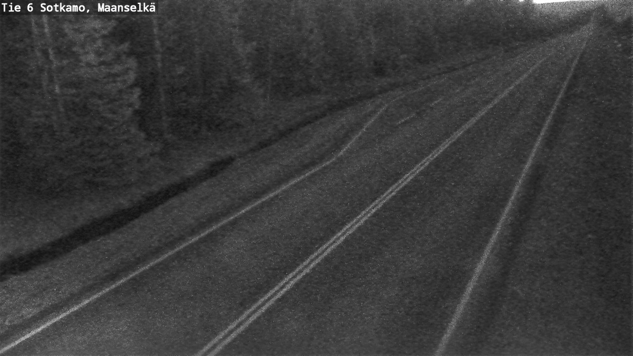Weather Camera Image Väg 6 Sotkamo, Maanselkä, Sotkamo, Kainuu