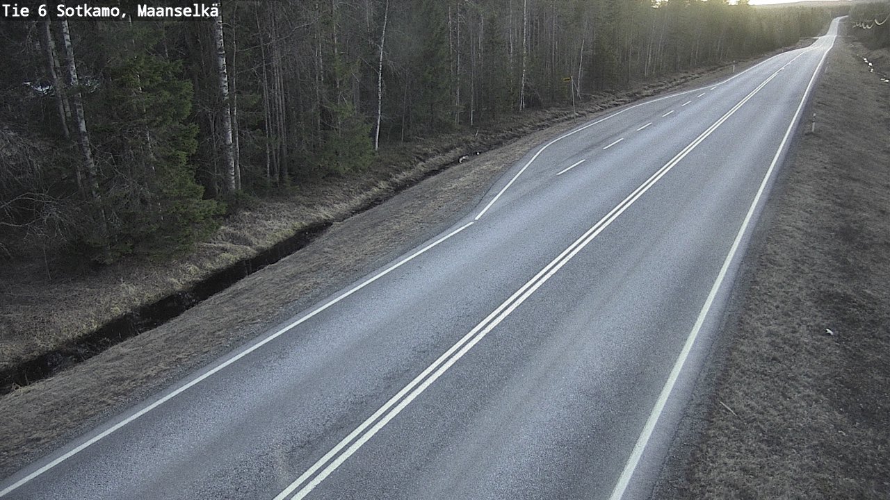 Weather Camera Image Väg 6 Sotkamo, Maanselkä, Sotkamo, Kainuu