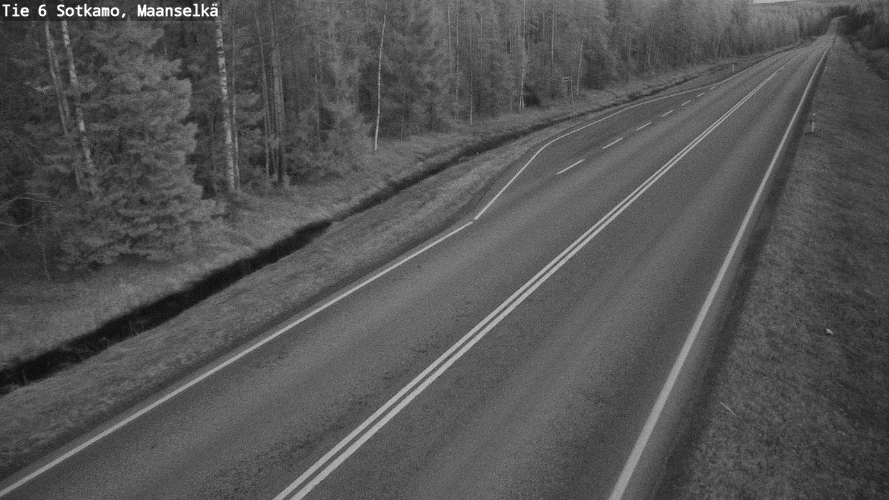 Weather Camera Image Väg 6 Sotkamo, Maanselkä, Sotkamo, Kainuu