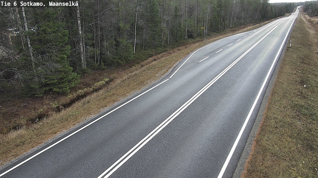Kelikamerat Kuva Tie 6 Sotkamo, Maanselkä, Sotkamo, Kainuu