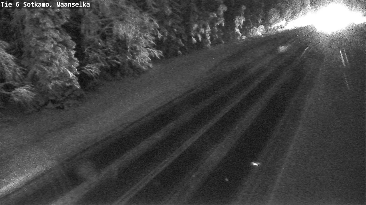 Weather Camera Image Väg 6 Sotkamo, Maanselkä, Sotkamo, Kainuu