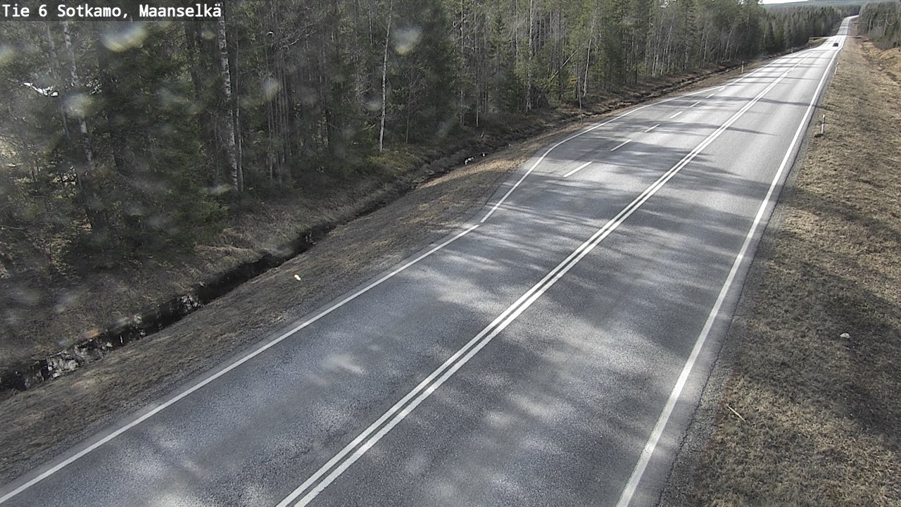 Weather Camera Image Väg 6 Sotkamo, Maanselkä, Sotkamo, Kainuu