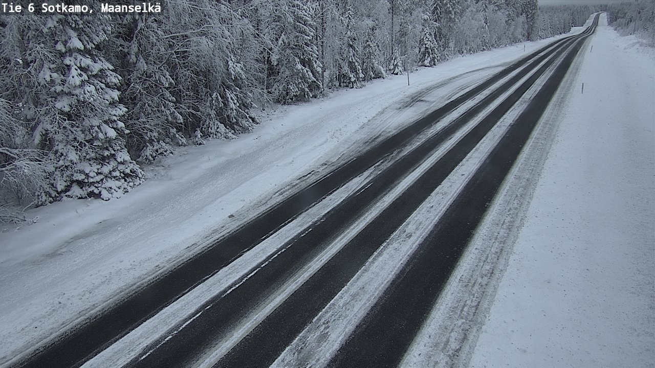 Weather Camera Image Väg 6 Sotkamo, Maanselkä, Sotkamo, Kainuu