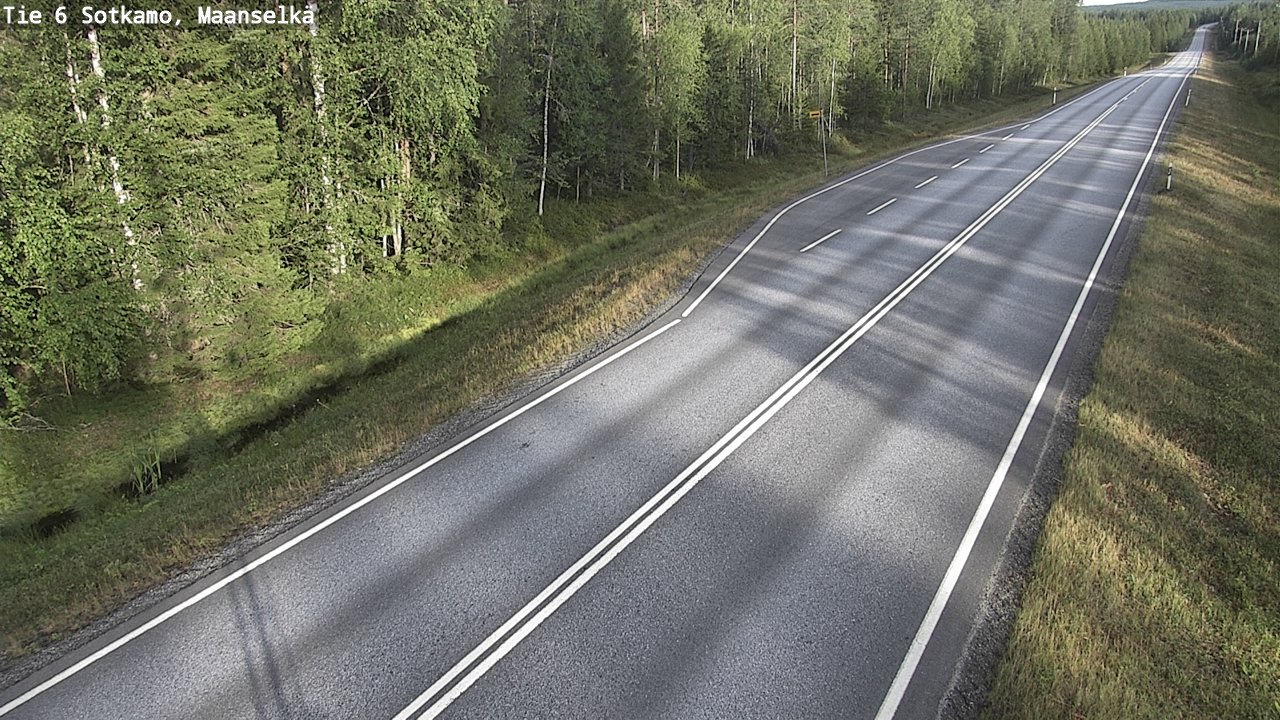 Weather Camera Image Väg 6 Sotkamo, Maanselkä, Sotkamo, Kainuu