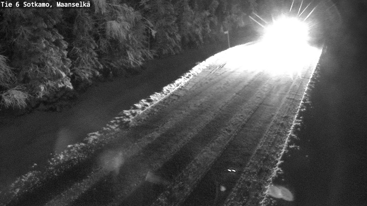 Weather Camera Image Väg 6 Sotkamo, Maanselkä, Sotkamo, Kainuu
