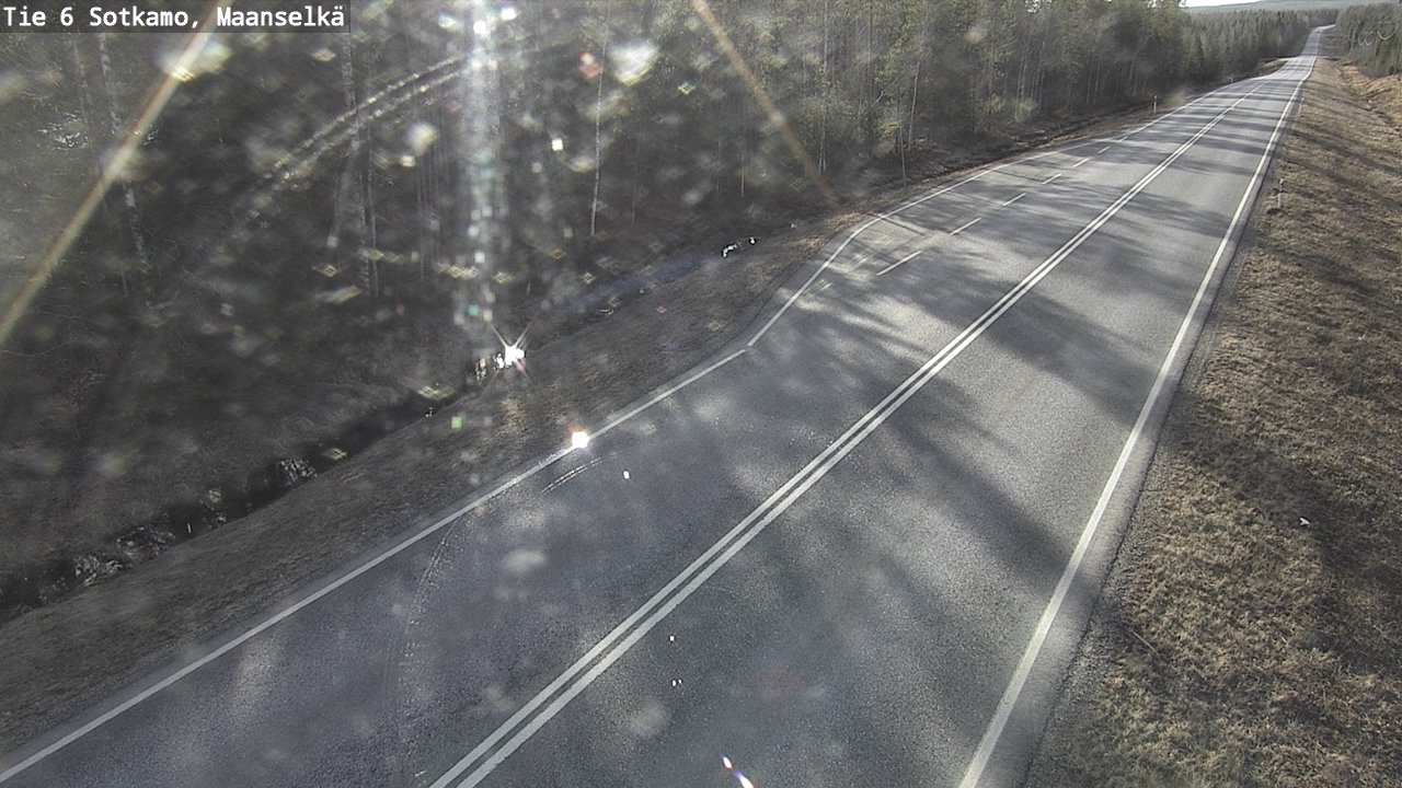 Weather Camera Image Väg 6 Sotkamo, Maanselkä, Sotkamo, Kainuu