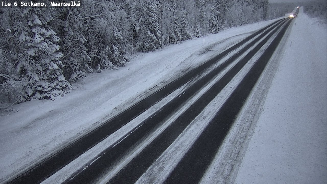 Weather Camera Image Väg 6 Sotkamo, Maanselkä, Sotkamo, Kainuu