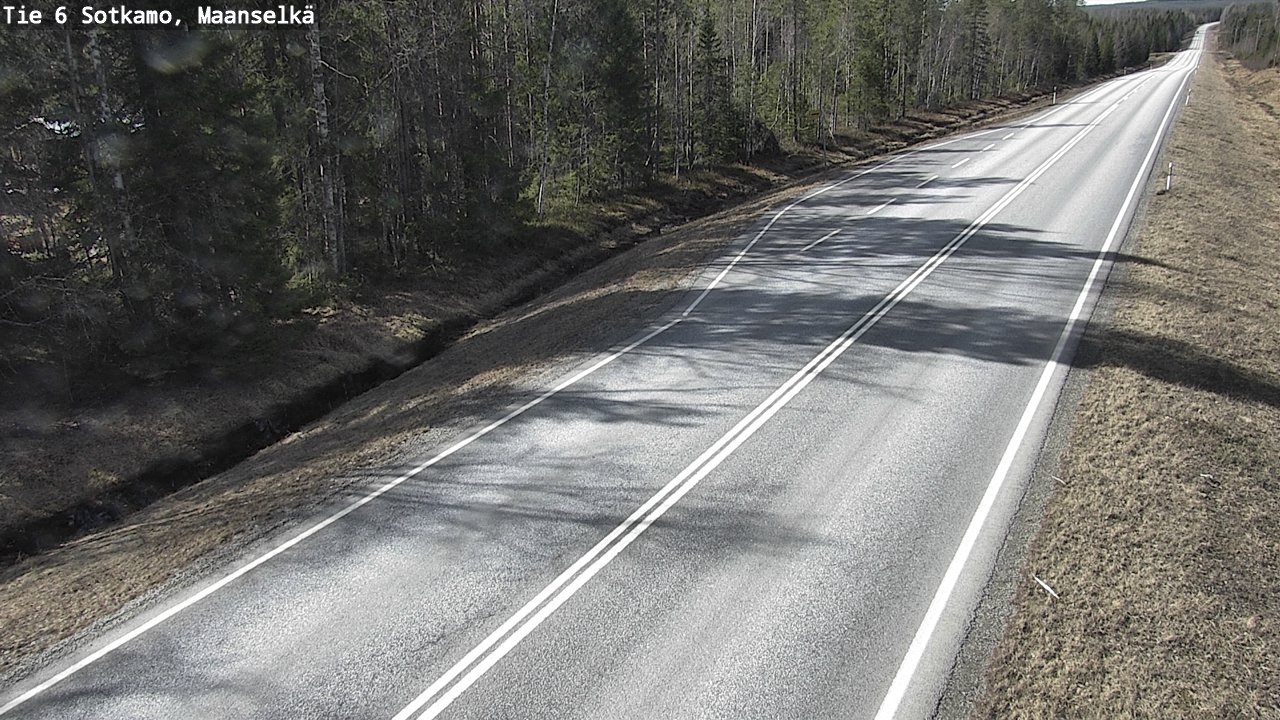 Weather Camera Image Väg 6 Sotkamo, Maanselkä, Sotkamo, Kainuu