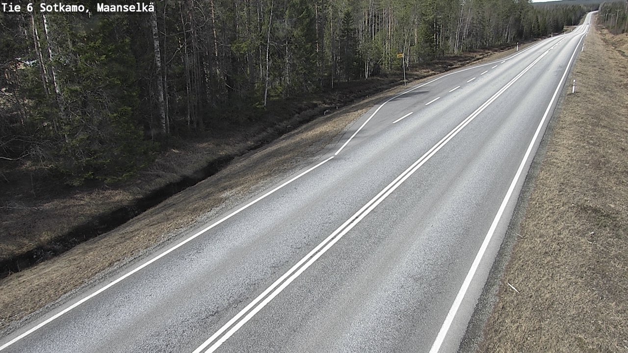 Weather Camera Image Väg 6 Sotkamo, Maanselkä, Sotkamo, Kainuu