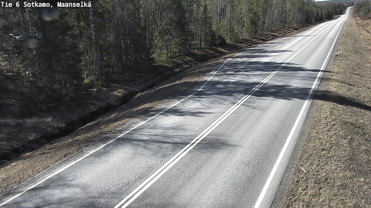 Weather Camera Image Väg 6 Sotkamo, Maanselkä, Sotkamo, Kainuu