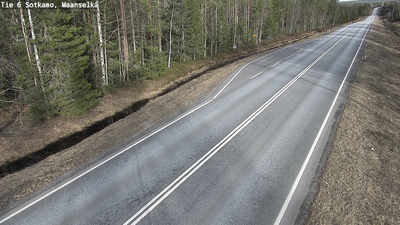Kelikamerat Kuva Tie 6 Sotkamo, Maanselkä, Sotkamo, Kainuu