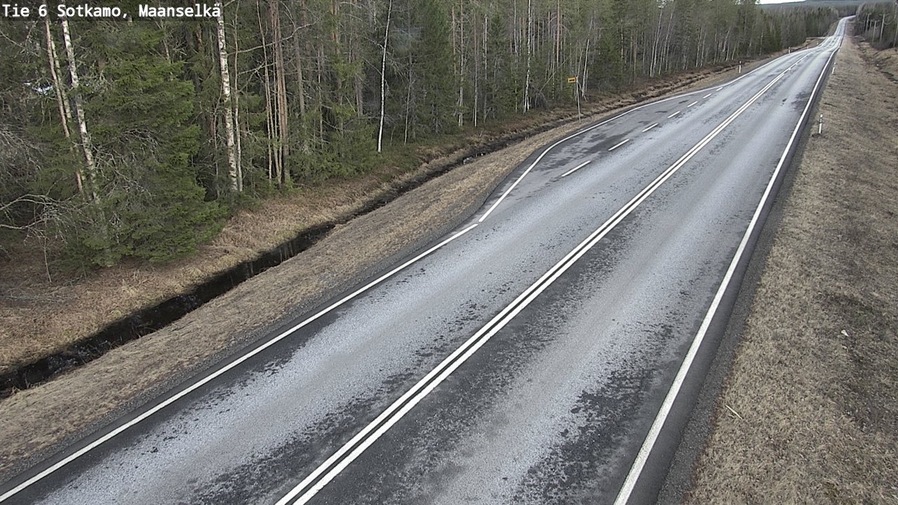 Weather Camera Image Väg 6 Sotkamo, Maanselkä, Sotkamo, Kainuu