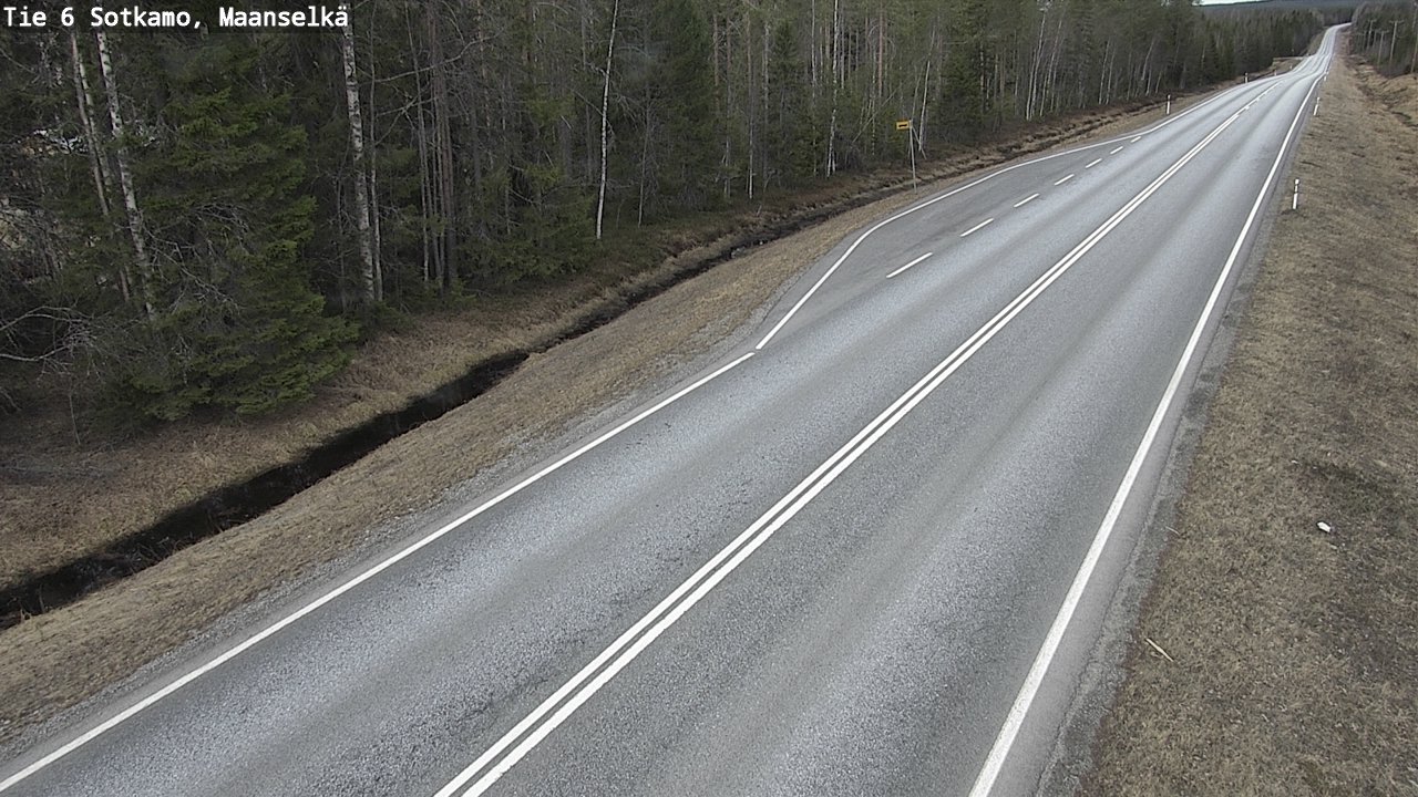 Weather Camera Image Road 6 Sotkamo, Maanselkä, Sotkamo, Kainuu