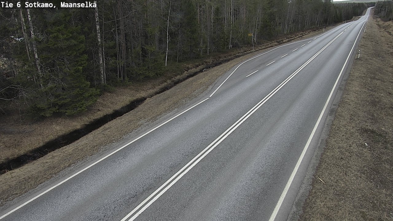 Weather Camera Image Road 6 Sotkamo, Maanselkä, Sotkamo, Kainuu