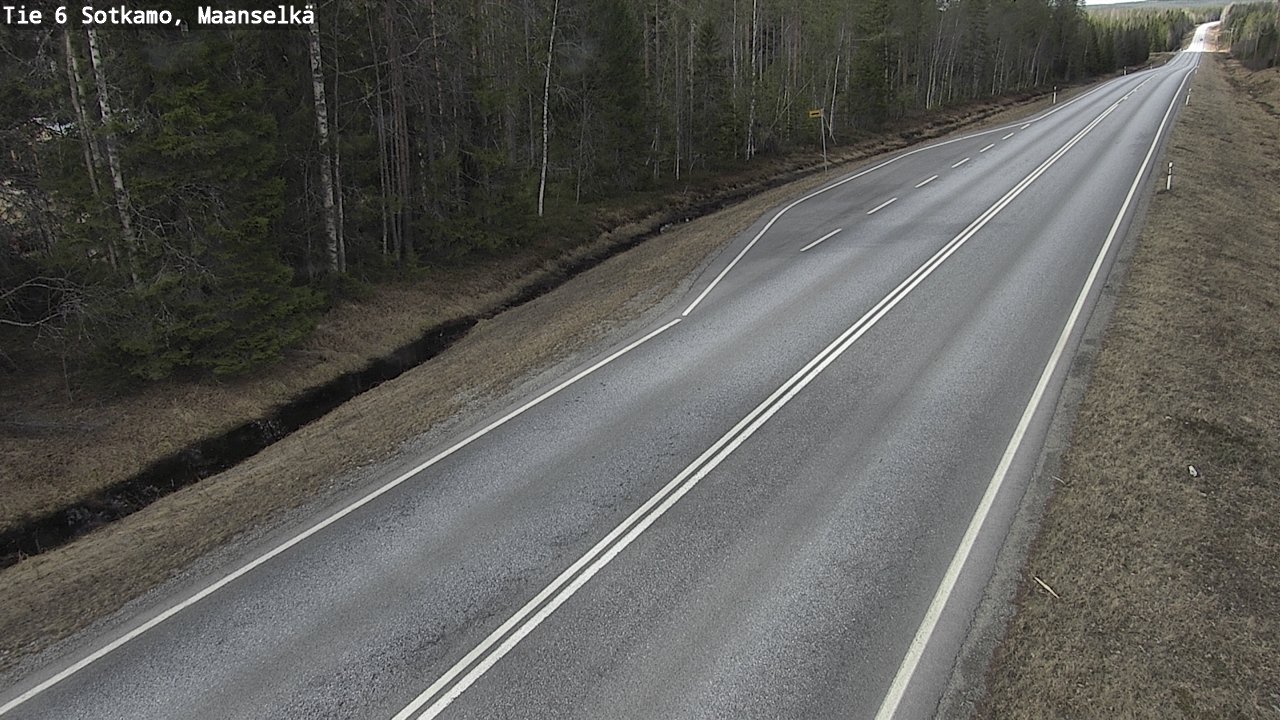 Weather Camera Image Road 6 Sotkamo, Maanselkä, Sotkamo, Kainuu