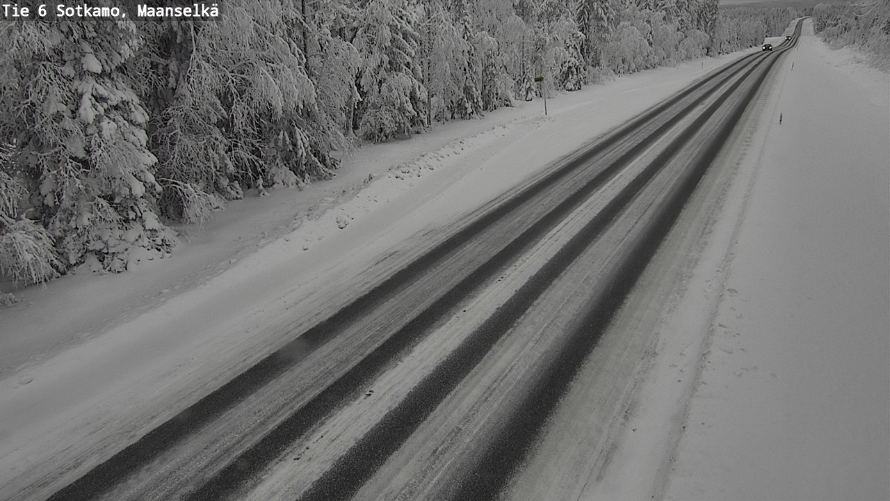 Weather Camera Image Väg 6 Sotkamo, Maanselkä, Sotkamo, Kainuu