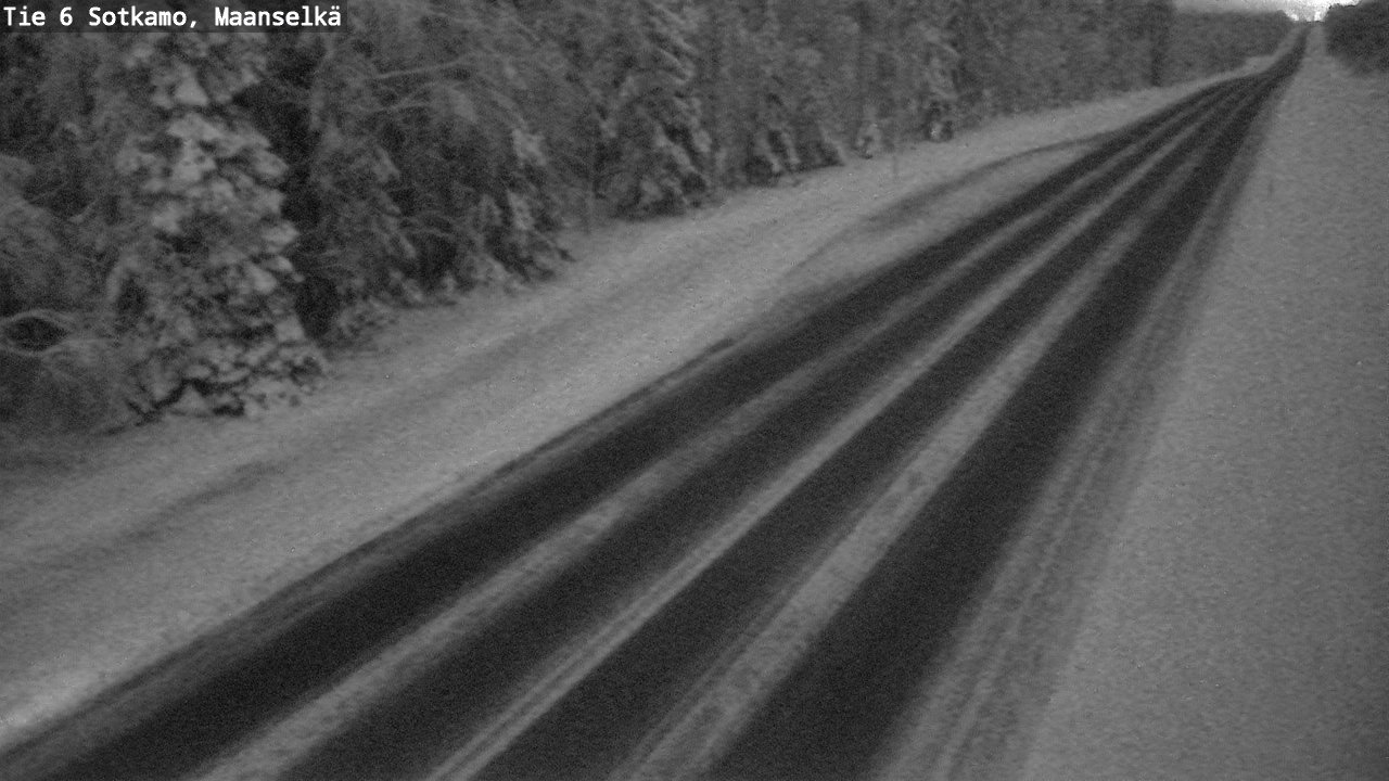 Weather Camera Image Väg 6 Sotkamo, Maanselkä, Sotkamo, Kainuu