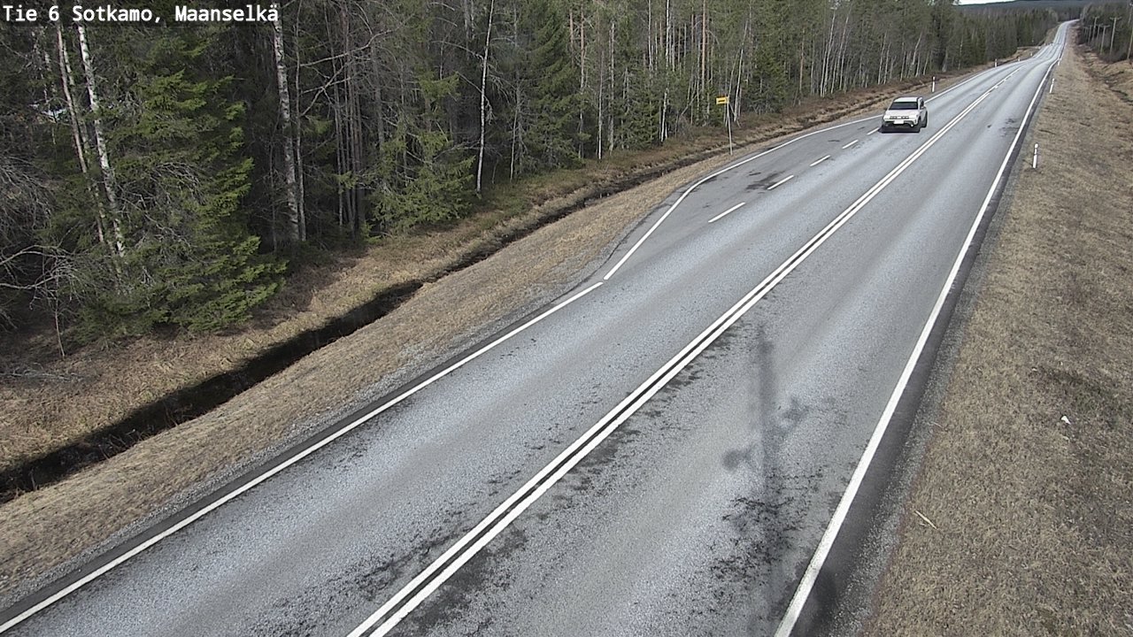 Weather Camera Image Väg 6 Sotkamo, Maanselkä, Sotkamo, Kainuu