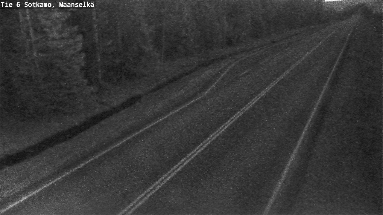 Weather Camera Image Väg 6 Sotkamo, Maanselkä, Sotkamo, Kainuu