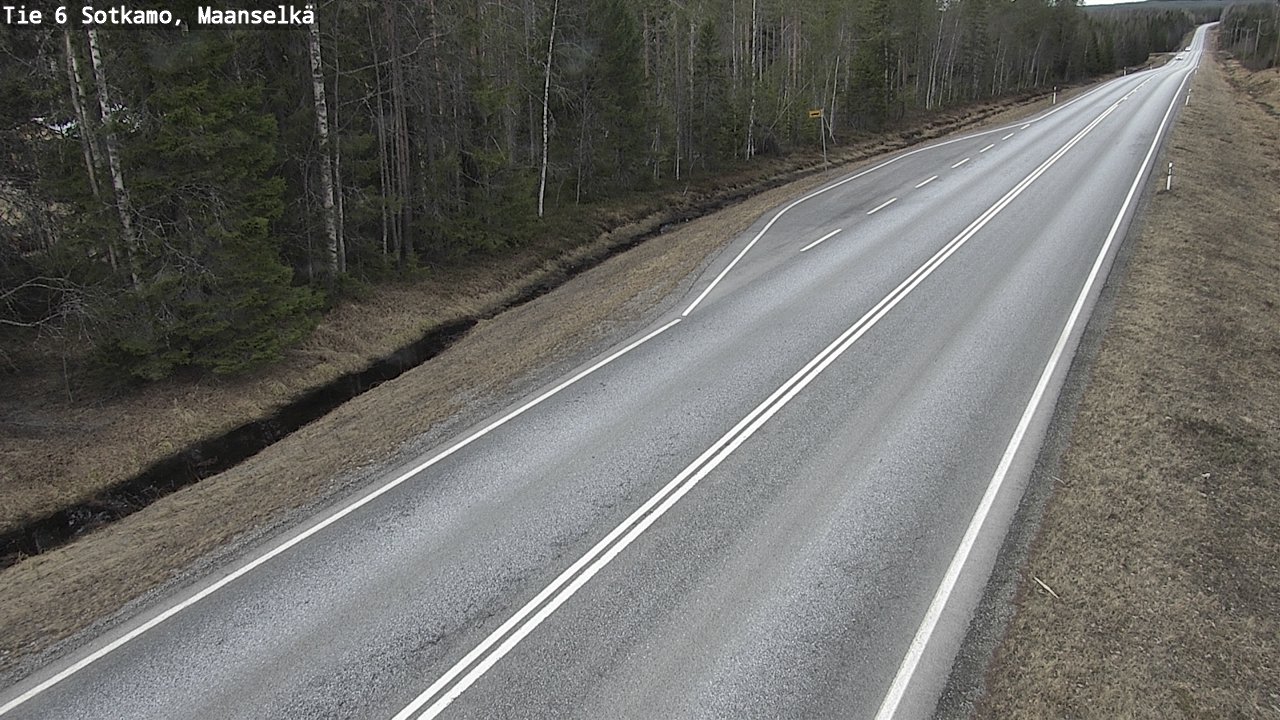 Weather Camera Image Väg 6 Sotkamo, Maanselkä, Sotkamo, Kainuu