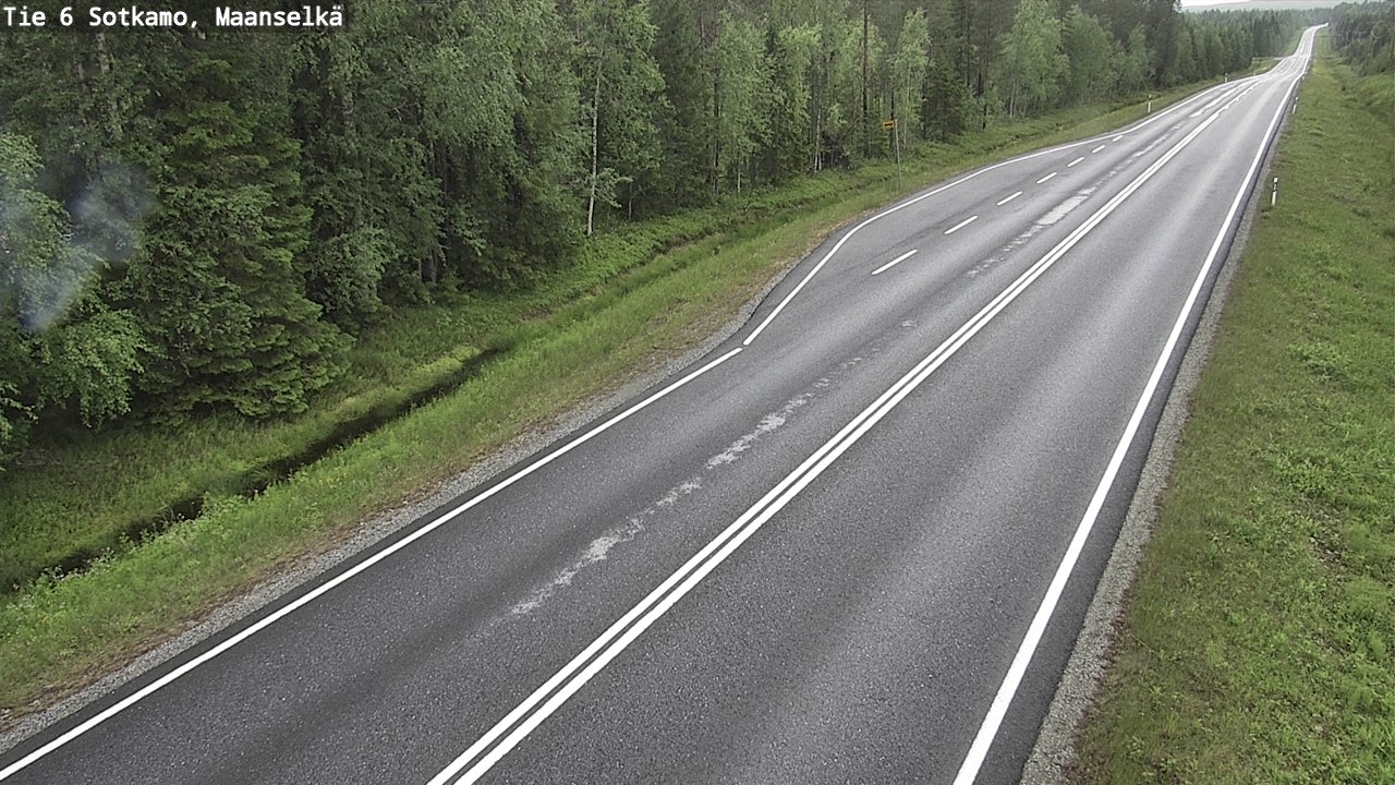 Weather Camera Image Väg 6 Sotkamo, Maanselkä, Sotkamo, Kainuu