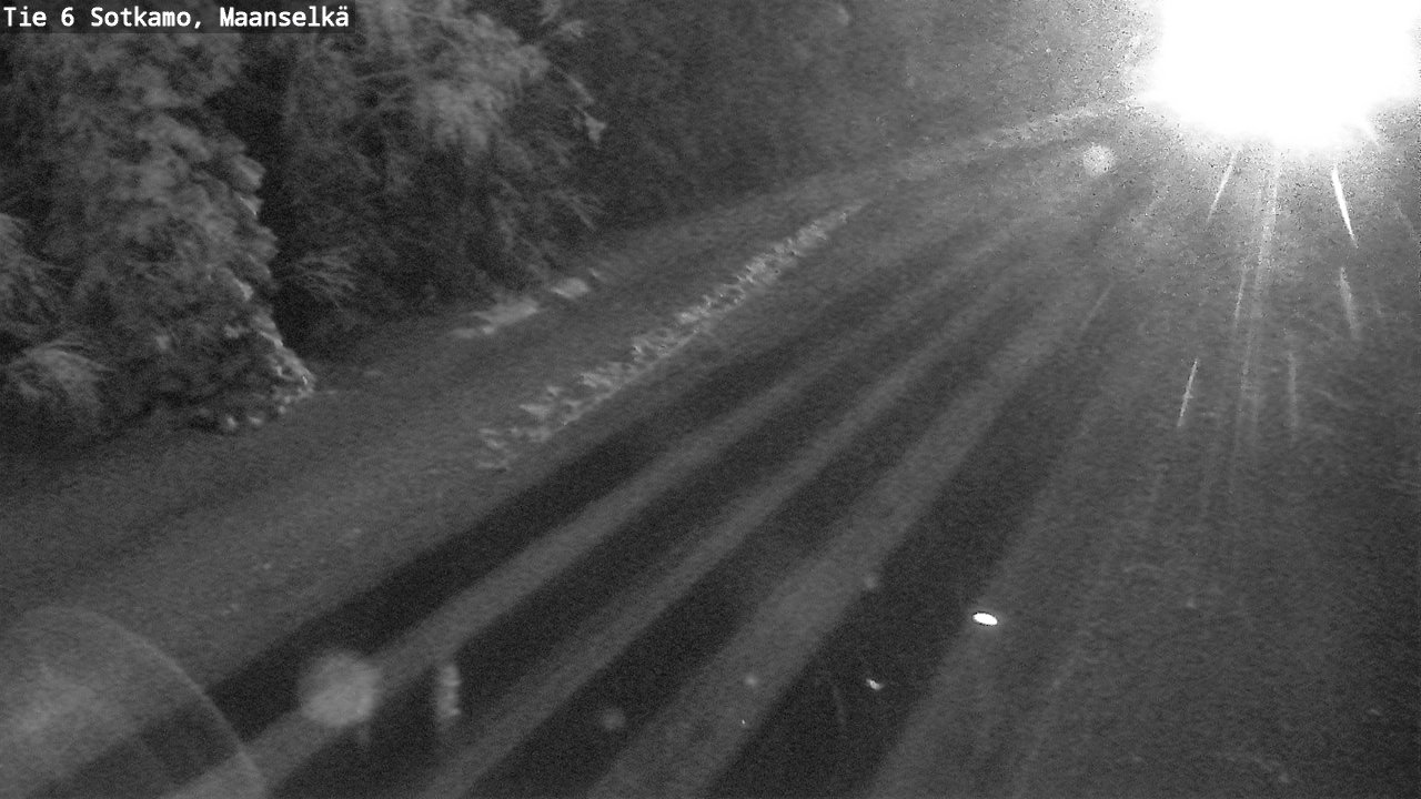 Weather Camera Image Väg 6 Sotkamo, Maanselkä, Sotkamo, Kainuu