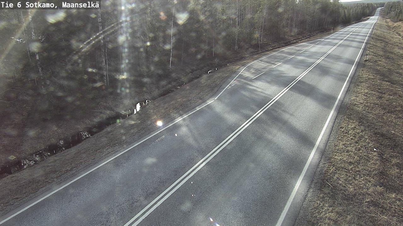 Weather Camera Image Väg 6 Sotkamo, Maanselkä, Sotkamo, Kainuu