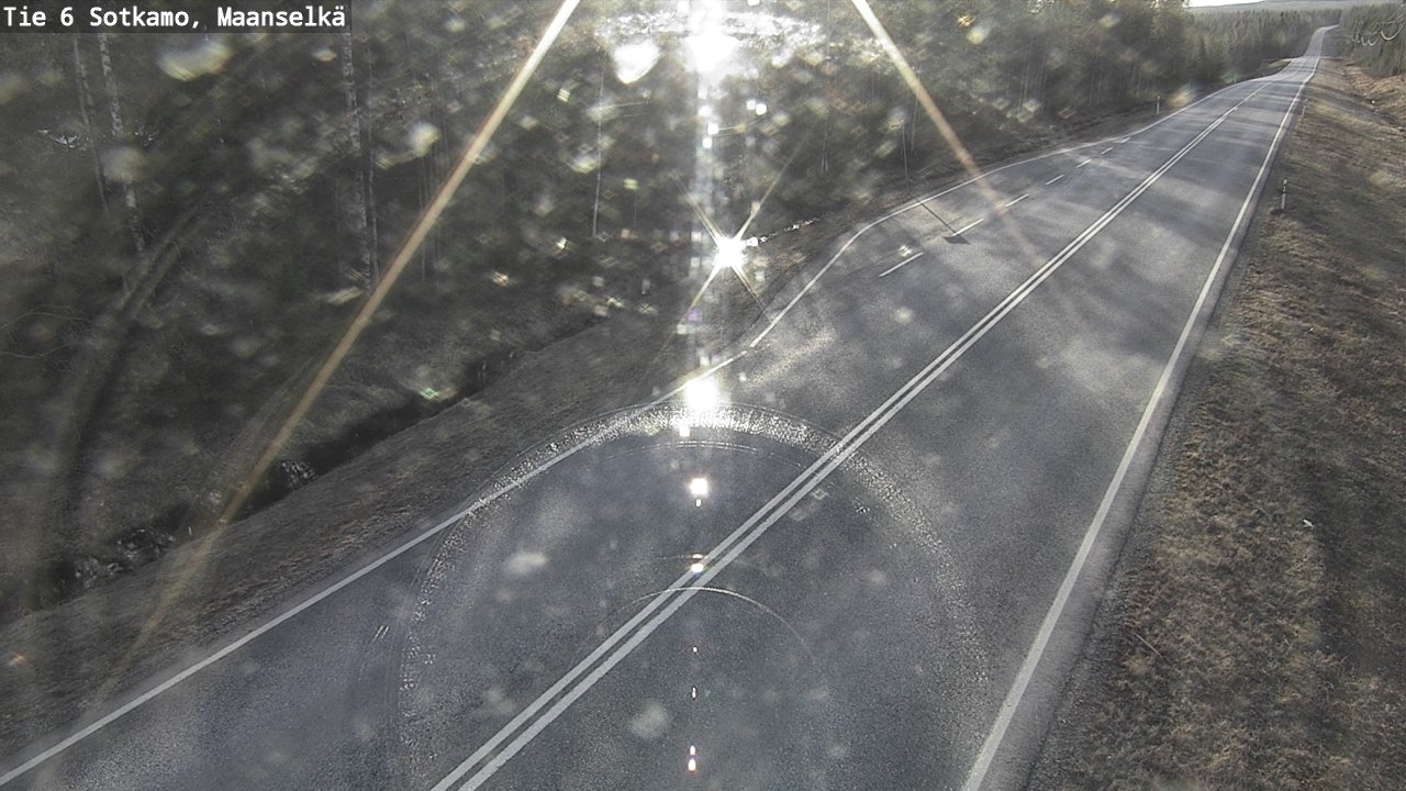 Weather Camera Image Väg 6 Sotkamo, Maanselkä, Sotkamo, Kainuu