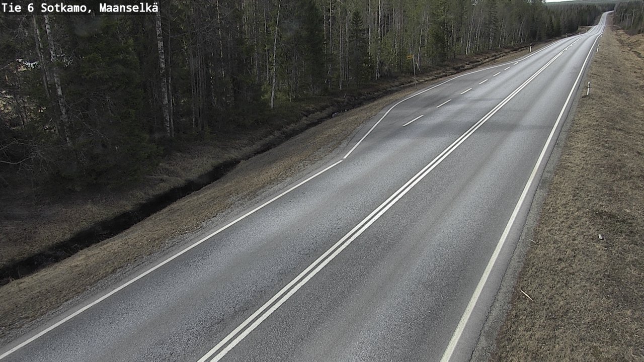 Weather Camera Image Road 6 Sotkamo, Maanselkä, Sotkamo, Kainuu
