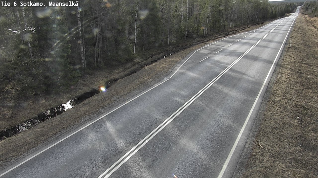 Weather Camera Image Väg 6 Sotkamo, Maanselkä, Sotkamo, Kainuu