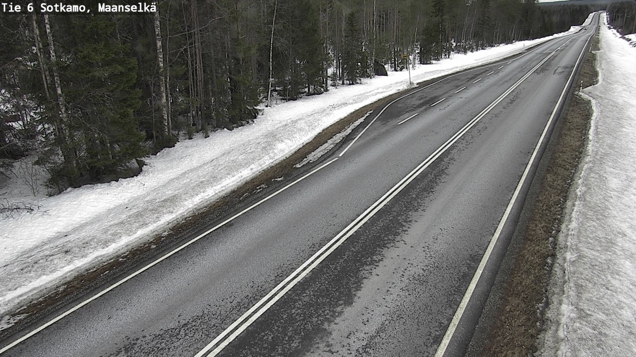 Weather Camera Image Road 6 Sotkamo, Maanselkä, Sotkamo, Kainuu