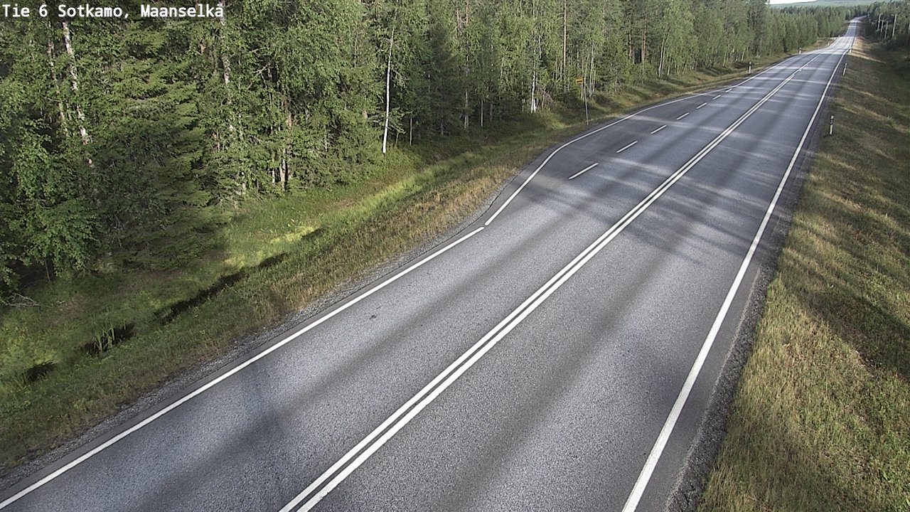 Weather Camera Image Väg 6 Sotkamo, Maanselkä, Sotkamo, Kainuu