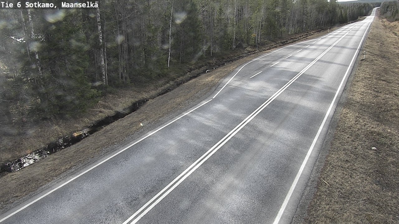 Weather Camera Image Väg 6 Sotkamo, Maanselkä, Sotkamo, Kainuu