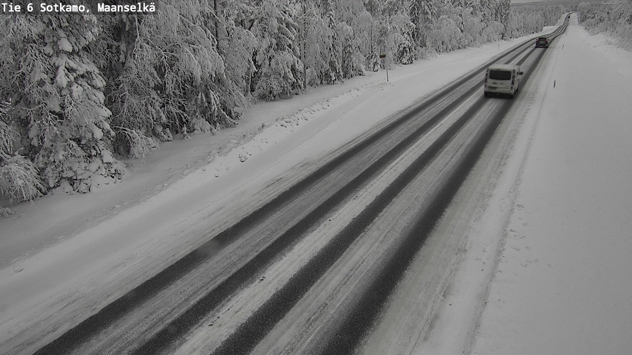 Weather Camera Image Väg 6 Sotkamo, Maanselkä, Sotkamo, Kainuu