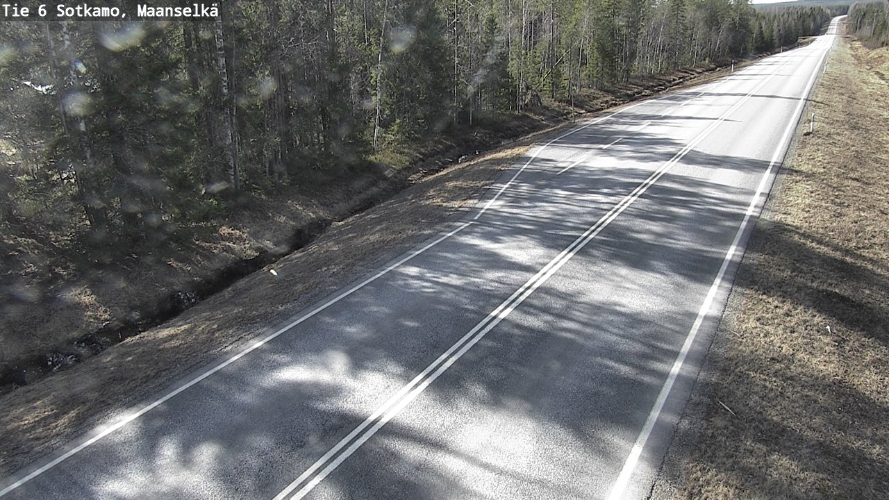 Weather Camera Image Väg 6 Sotkamo, Maanselkä, Sotkamo, Kainuu