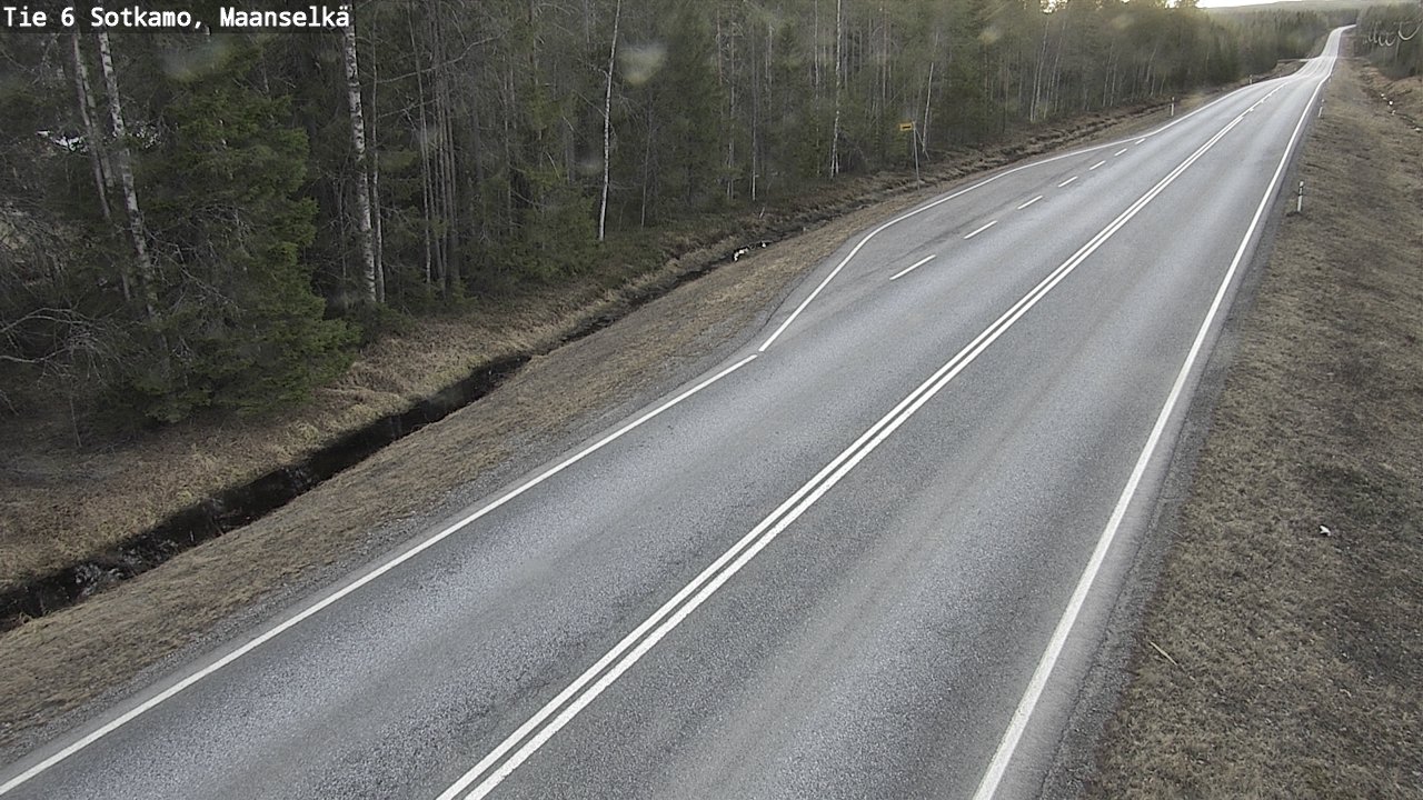Weather Camera Image Väg 6 Sotkamo, Maanselkä, Sotkamo, Kainuu
