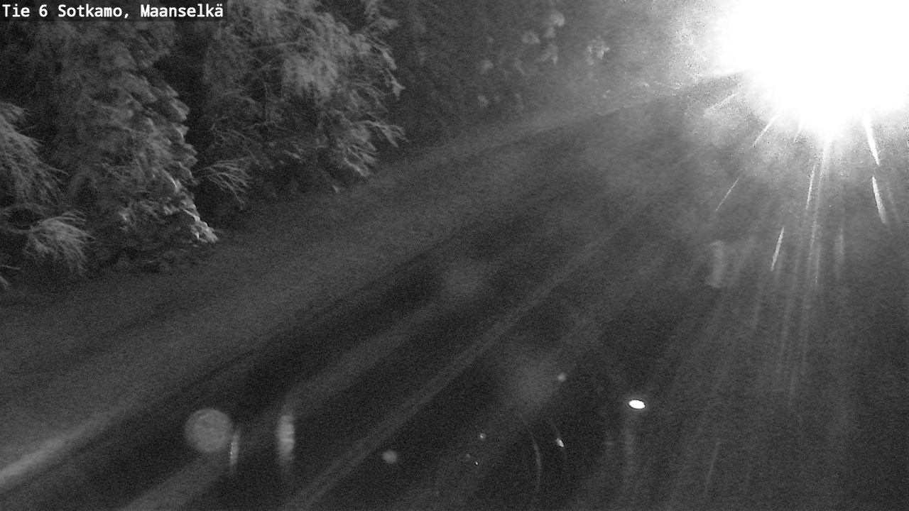 Weather Camera Image Väg 6 Sotkamo, Maanselkä, Sotkamo, Kainuu