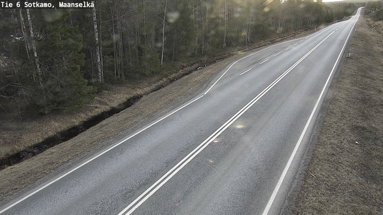 Weather Camera Image Väg 6 Sotkamo, Maanselkä, Sotkamo, Kainuu