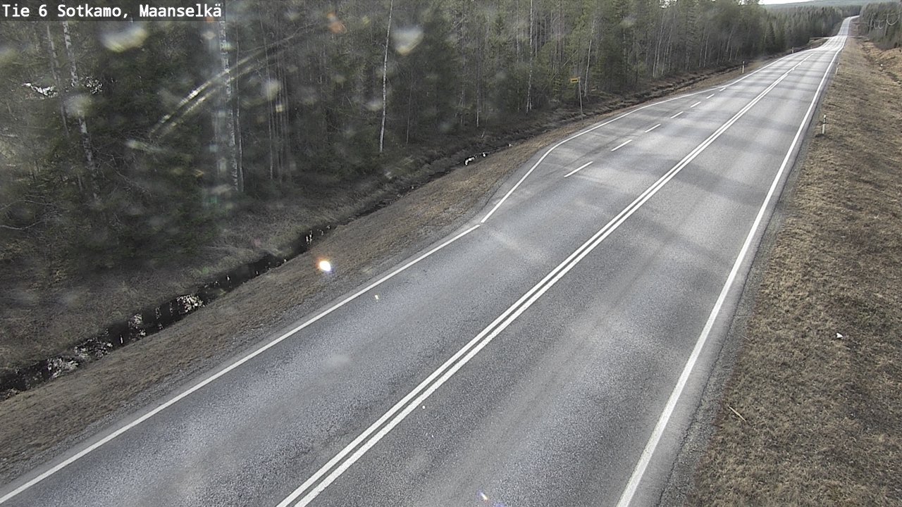 Weather Camera Image Väg 6 Sotkamo, Maanselkä, Sotkamo, Kainuu