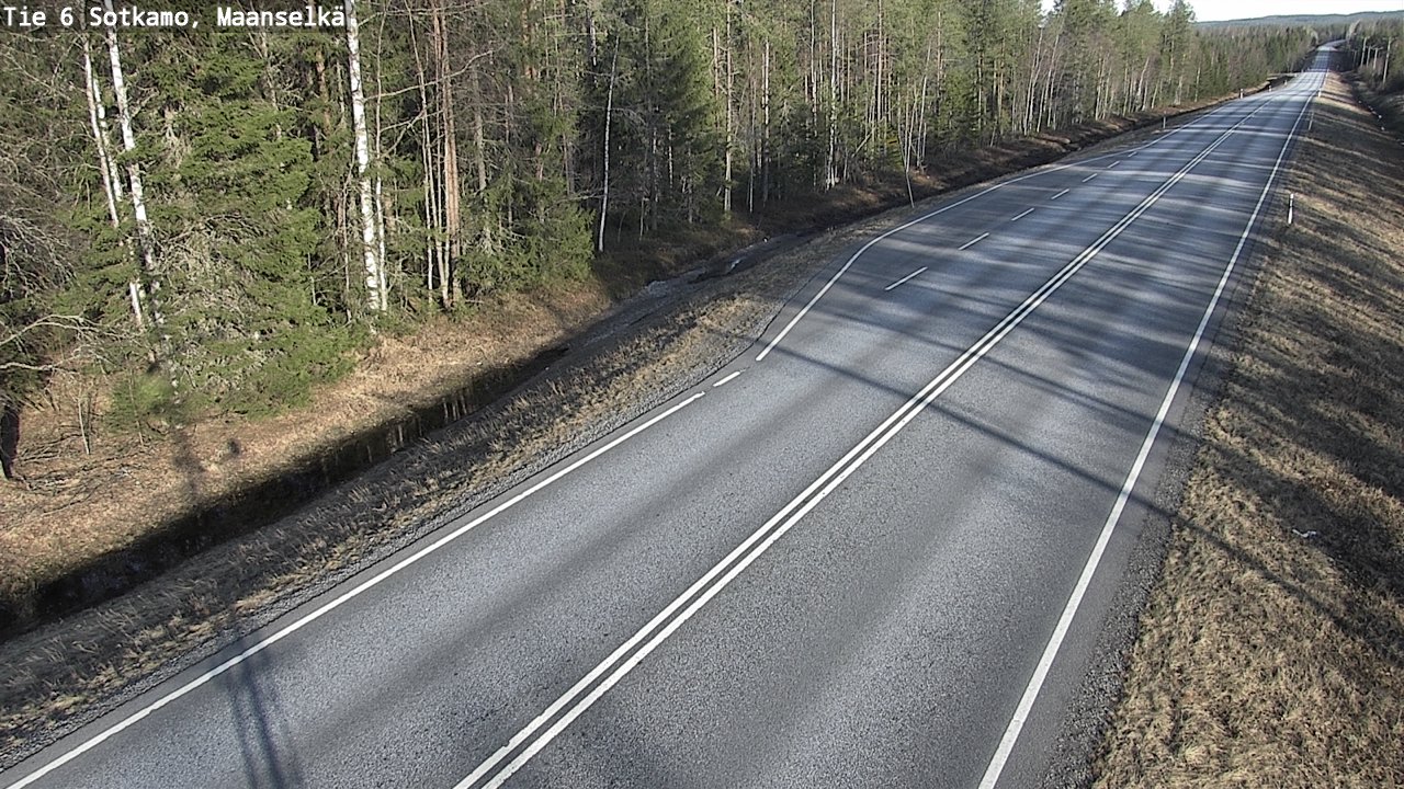 Weather Camera Image Road 6 Sotkamo, Maanselkä, Sotkamo, Kainuu
