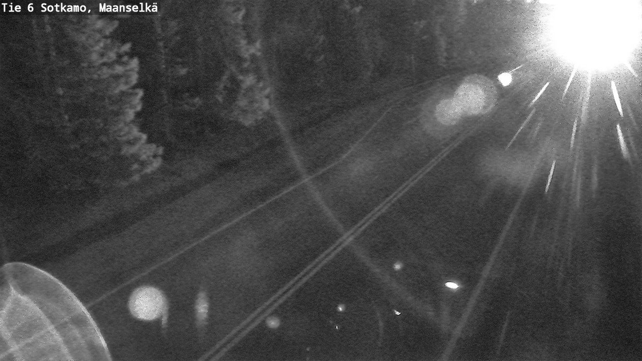 Weather Camera Image Väg 6 Sotkamo, Maanselkä, Sotkamo, Kainuu