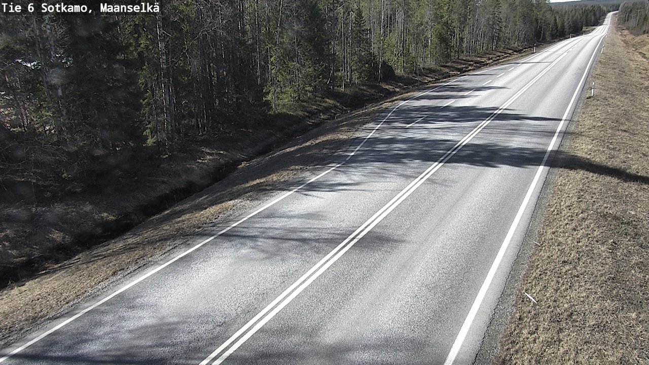 Weather Camera Image Väg 6 Sotkamo, Maanselkä, Sotkamo, Kainuu