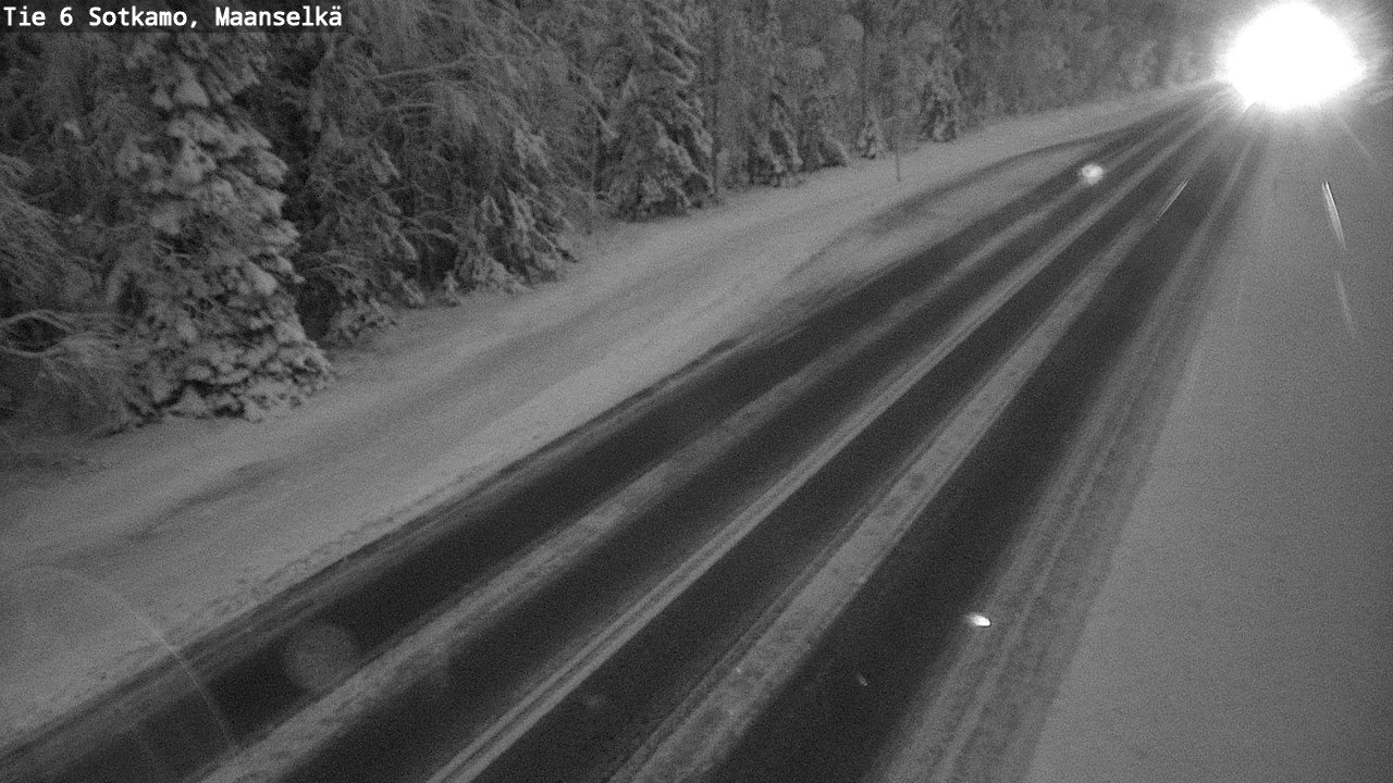 Weather Camera Image Väg 6 Sotkamo, Maanselkä, Sotkamo, Kainuu