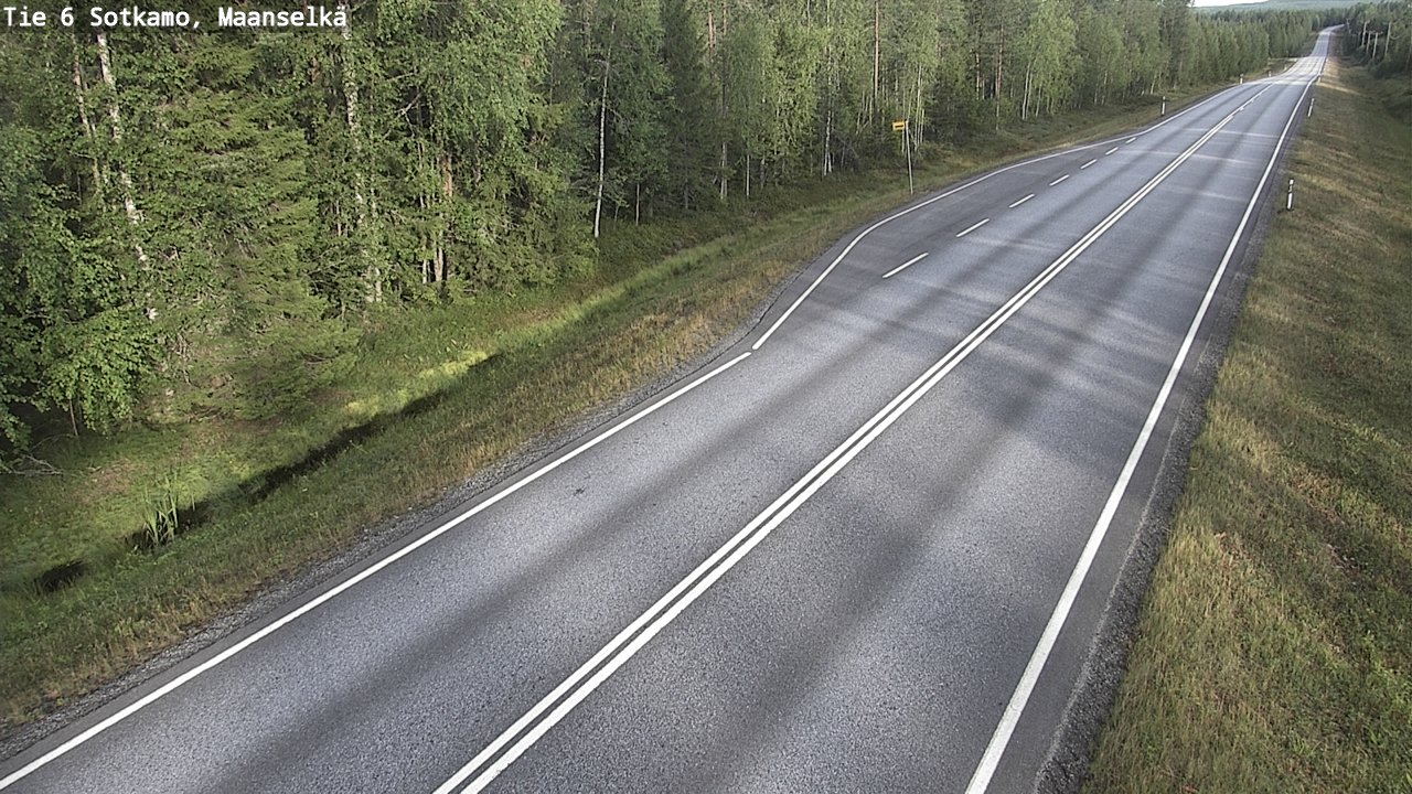 Weather Camera Image Väg 6 Sotkamo, Maanselkä, Sotkamo, Kainuu